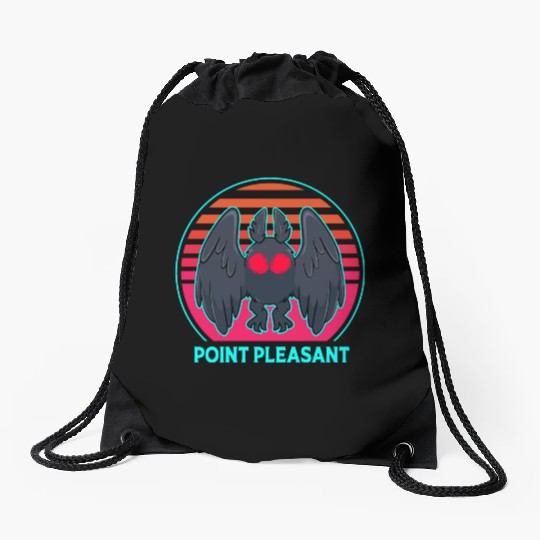 Cryptozoology Folklore Mothman Point Pleasant Drawstring Bags