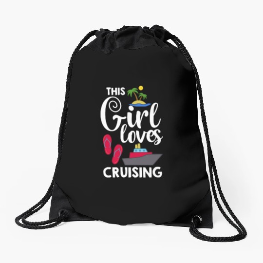 Cruise Ship Vacation Trip Party Sailing Boating Drawstring Bags