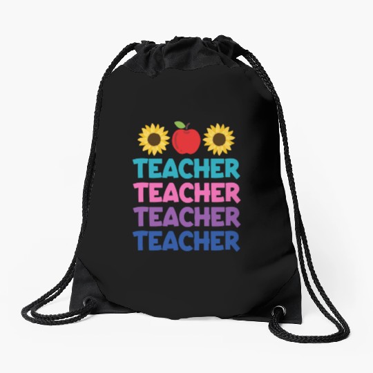 Funny Teacher svg, Teacher Appreciation svg, Kinde Drawstring Bags