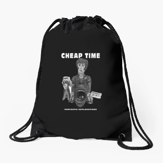 Cheap Time Pop Punk Drawstring Bags