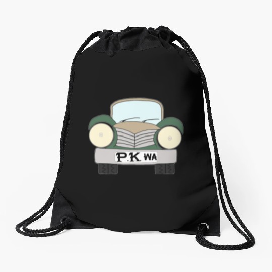 Old Car Khaki Afrikaans PK wa Drawstring Bags