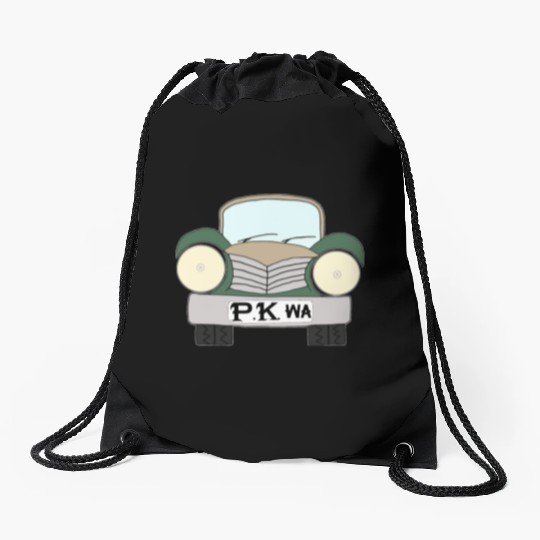 Old Car Khaki Afrikaans PK wa Drawstring Bags