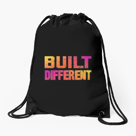 Built Different On Another Level Funny Gaming Drawstring Bags