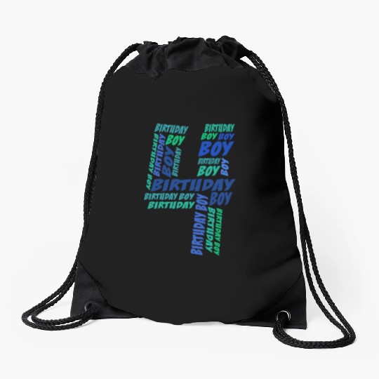 Birthday Boy 4th Birthday | Boys Birthday Drawstring Bags |