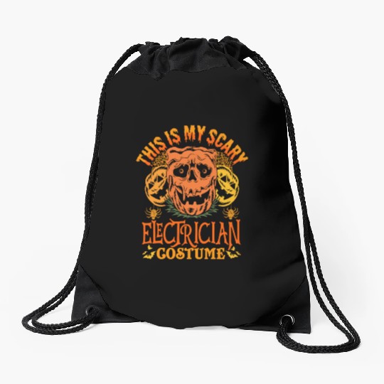 This Is My Scary Electrician Costume Halloween Drawstring Bags