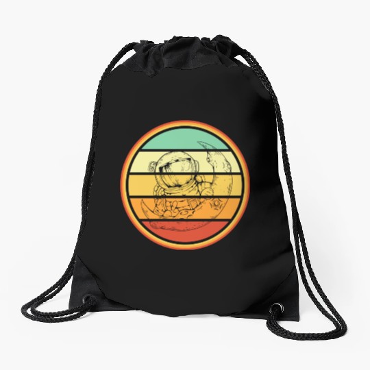 Astral Weekend Space Lover Astronaut Lover Drawstring Bags