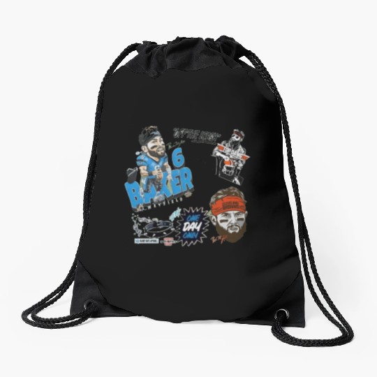 baker mayfield Drawstring Bags