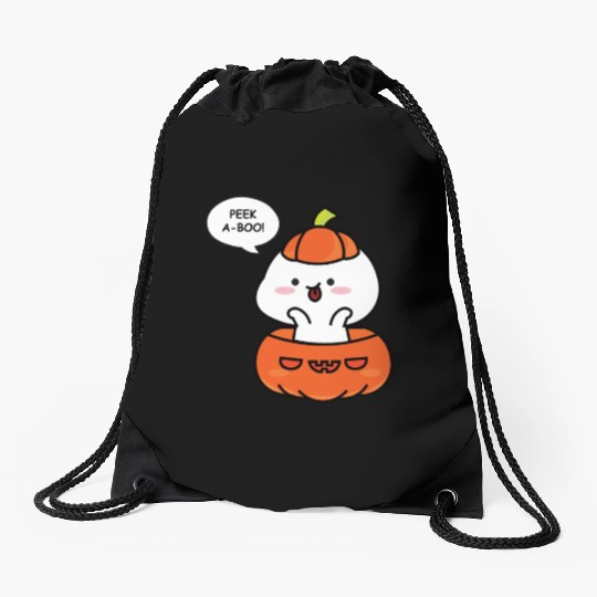 Peek a boo! Let’s prepare the Halloween! Drawstring Bags