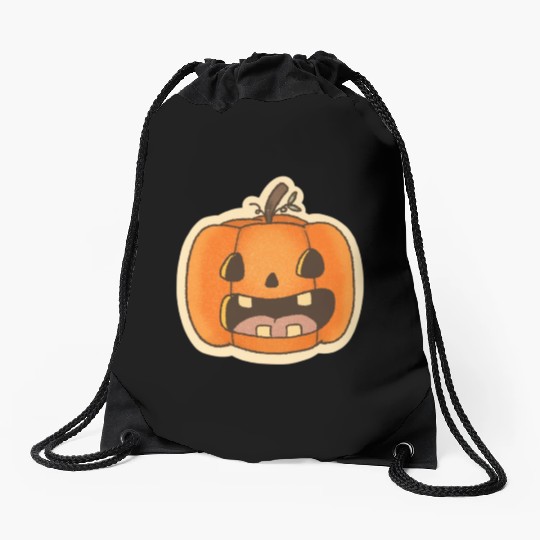 Pumpkin Halloween Drawstring Bags
