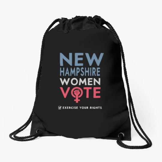 New Hampshire Women Vote Voter 2022 Election Drawstring Bags