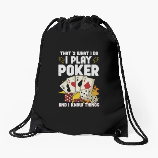 Poker Casino Poker Player Gambling Roulette Gift Drawstring Bags