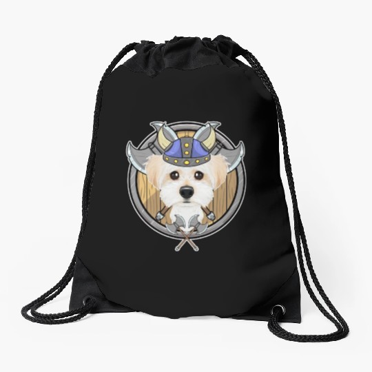 Maltese I Valhalla I Viking Drawstring Bags