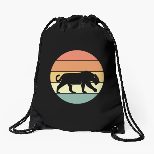 Black Panther Drawstring Bags