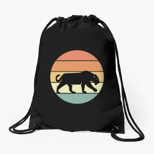 Black Panther Drawstring Bags