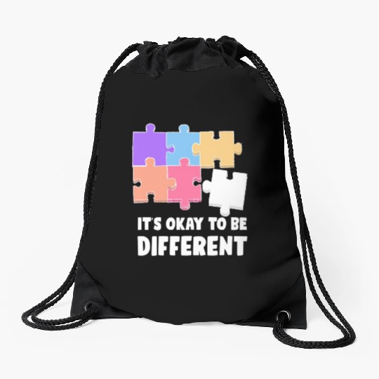 Funny Autism Teacher Drawstring Bags
