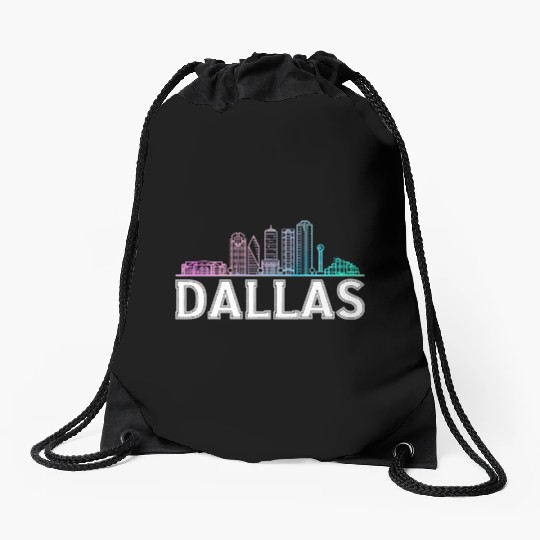 Dallas City Texas Dallas Drawstring Bags