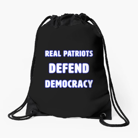 DEMOCRACY 3 Drawstring Bags