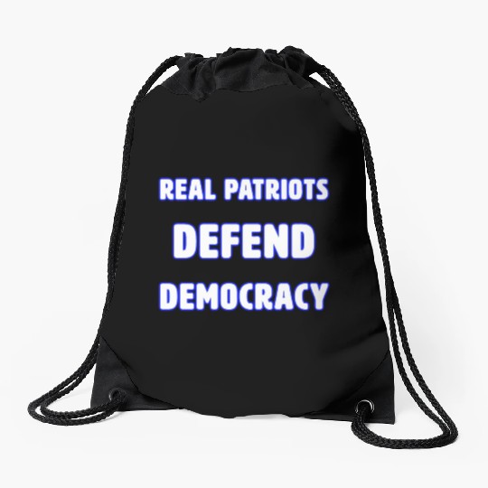 DEMOCRACY 3 Drawstring Bags