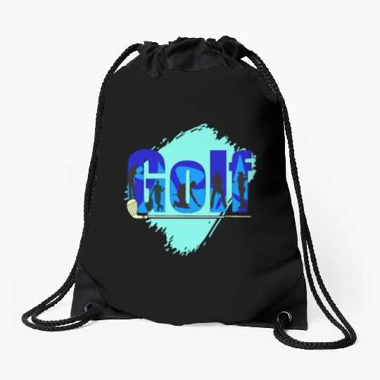 Nice golf Design Drawstring Bags