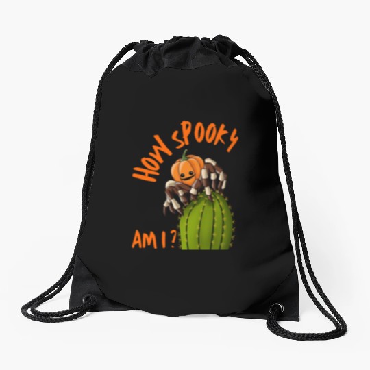 Halloween Scary Pumpkin Spider Costume Drawstring Bags