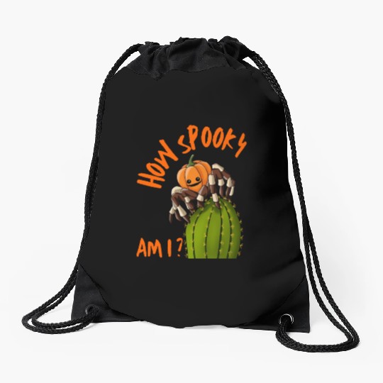 Halloween Scary Pumpkin Spider Costume Drawstring Bags