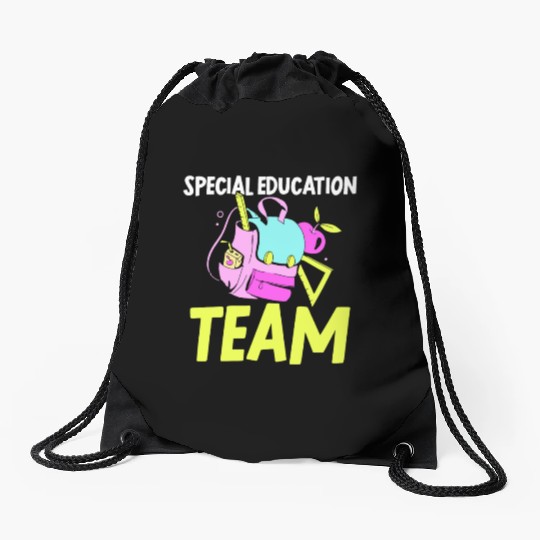 Special Education Team Sped Teacher Awareness Drawstring Bags