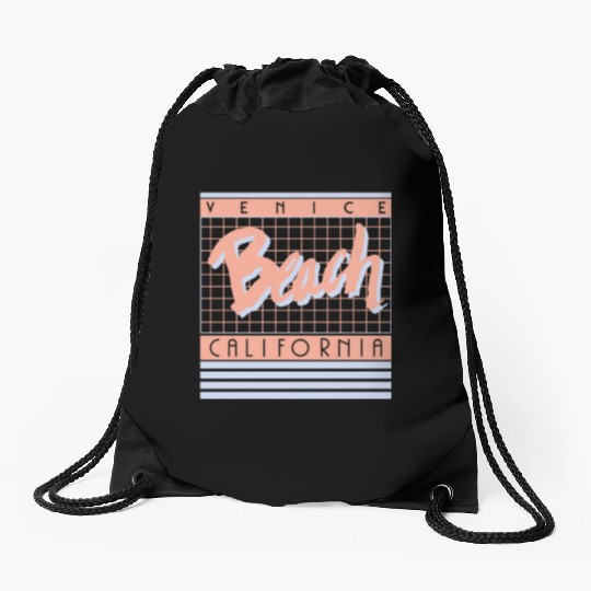 Venice Beach California Drawstring Bags
