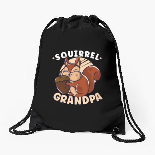 Funny Squirrel Fan Squirrel Lover Chipmunk Addict Drawstring Bags
