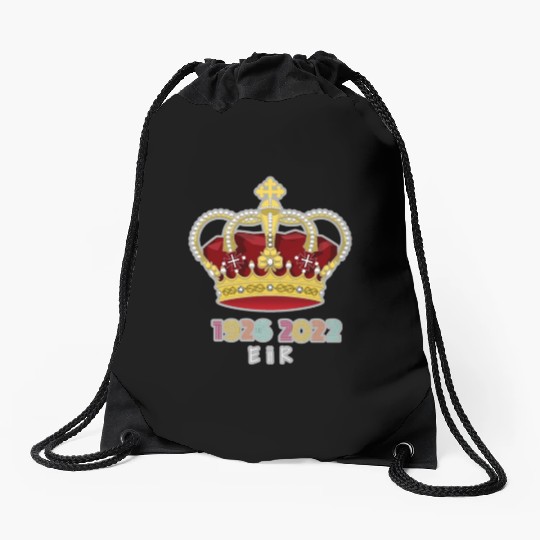 Queen Elizabeth II Royal Coat Emblem Monarch Crown Drawstring Bags