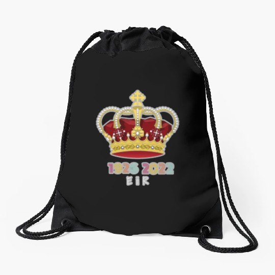 Queen Elizabeth II Royal Coat Emblem Monarch Crown Drawstring Bags