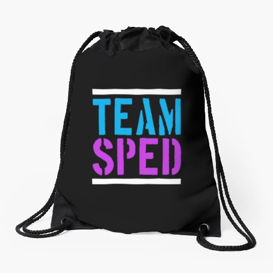 Special Education Teacher Team Sped Drawstring Bags
