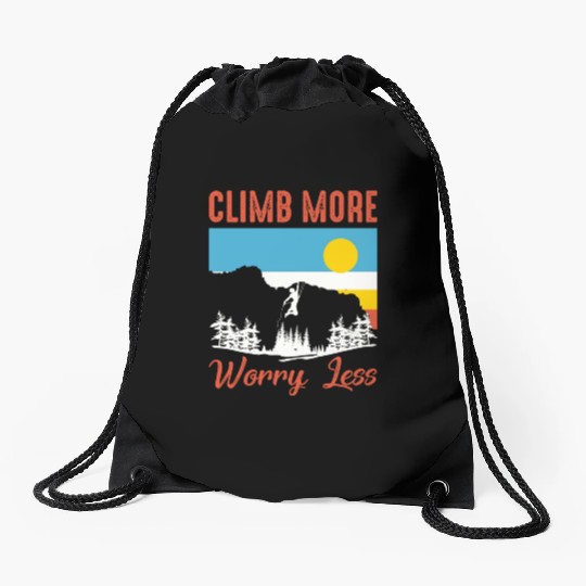 Climbing Mountaineering Climber Mountains Hiking Drawstring Bags