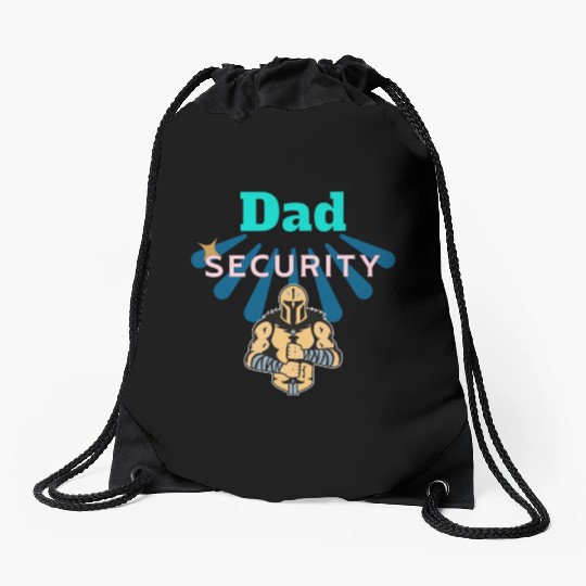 Dad Security Drawstring Bags