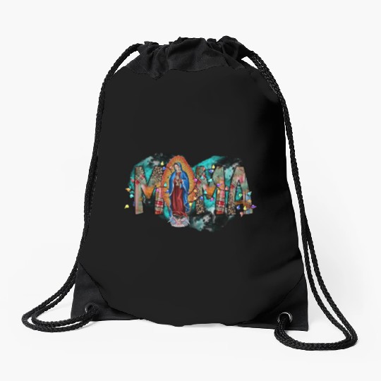 Mama Virgin Mary Drawstring Bags