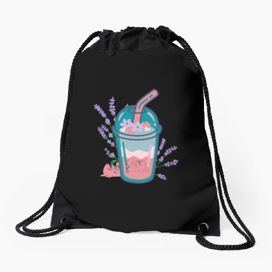 Royal Glass Juice Cup Drawstring Bags