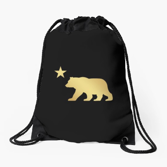 California Bear Drawstring Bags