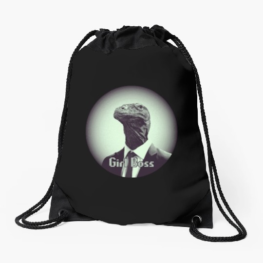 Girl Boss Drawstring Bags