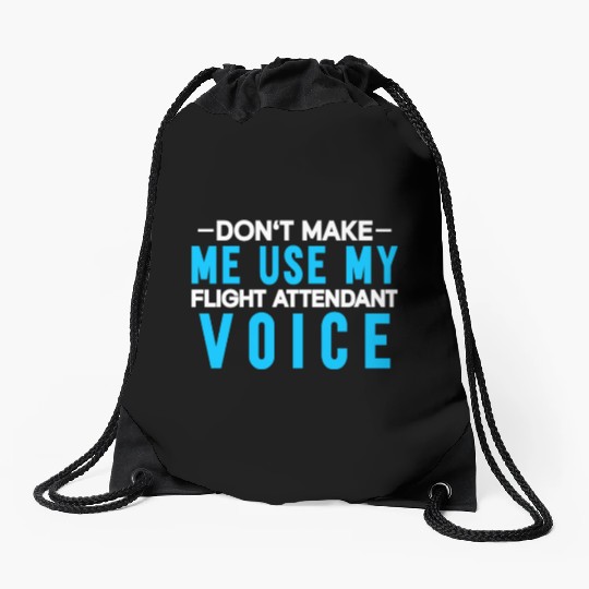 Flight Attendant Stewardess Cabin Crew Drawstring Bags