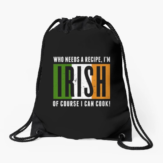Funny Irish Cook Drawstring Bags Irish Cooking Drawstring Bags