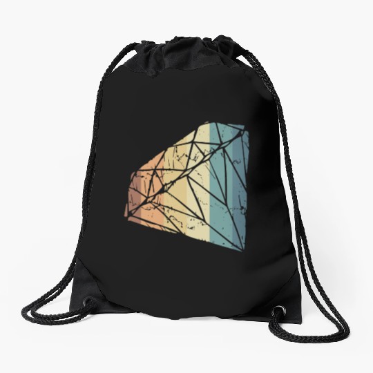 Vintage Diamond Gemstone Jewelry Jeweler Coral Drawstring Bags