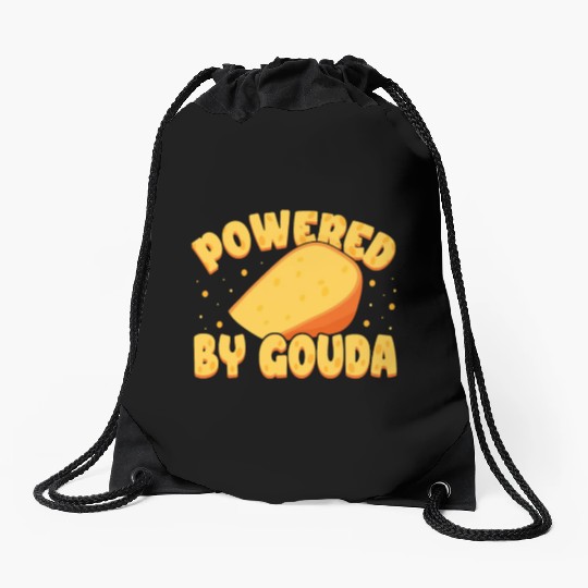 Gouda Cheese Slices charcuterie cheese board Drawstring Bags
