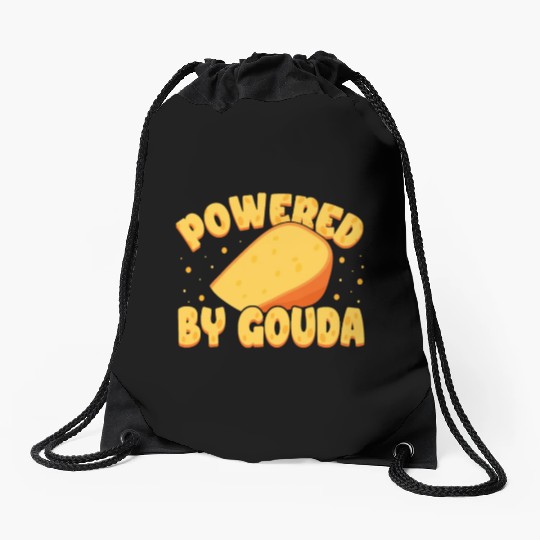 Gouda Cheese Slices charcuterie cheese board Drawstring Bags