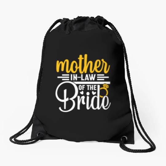 Mother in Law Of The Bride Wedding Party Matching Drawstring Bags