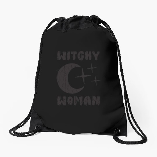 Witchy Woman - magic halloween Drawstring Bags