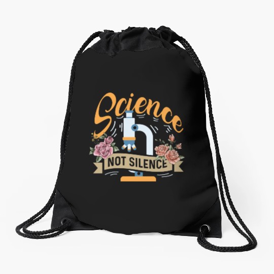 Science not Silence Medical Student Gift Drawstring Bags