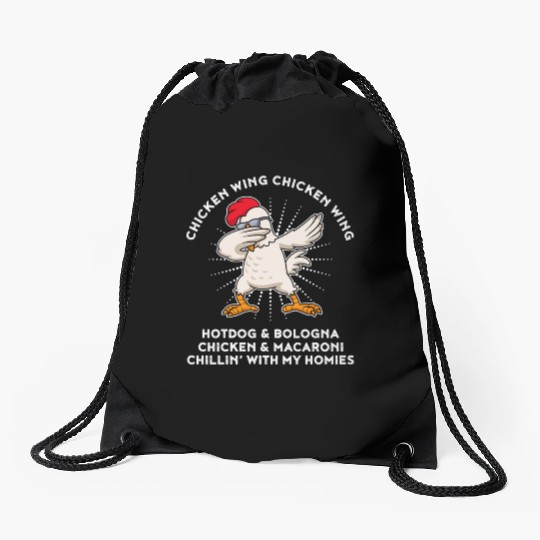 Chicken Wing Chicken Wing Drawstring Bags Song Lyric Hot Dog
