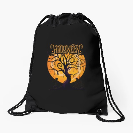 The tree of blood that calls werewolf on a night Drawstring Bags