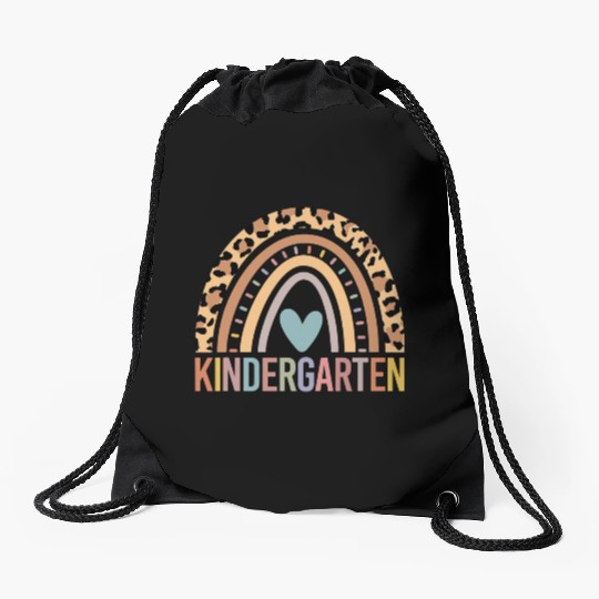 Kindergarten Rainbow Girls Boys Teacher Team Kinde Drawstring Bags