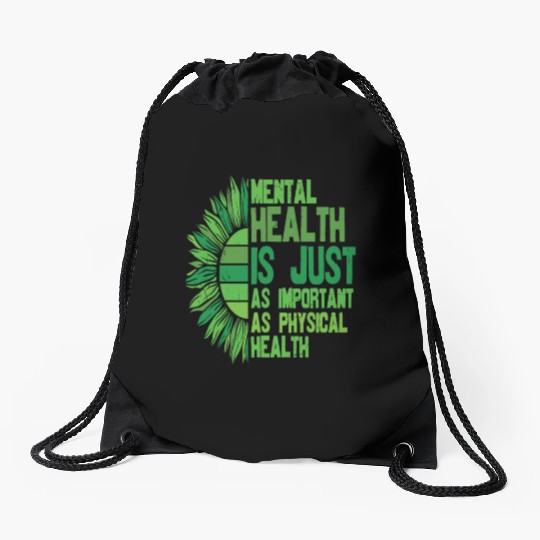 You Are Not Alone Mental Health Awareness Drawstring Bags