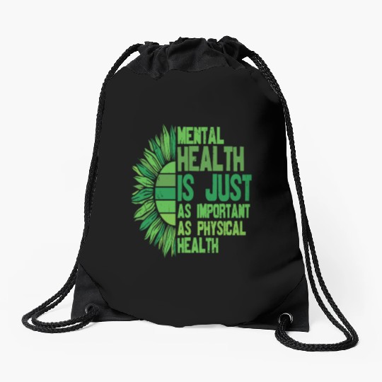 You Are Not Alone Mental Health Awareness Drawstring Bags